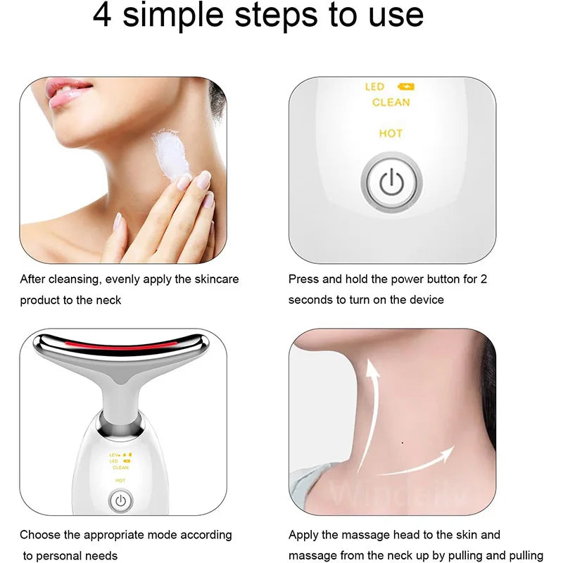 Neck & Face Light Therapy Beauty Device