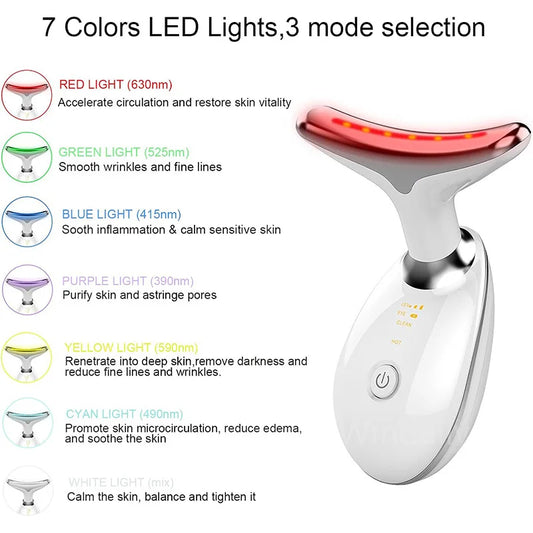 Neck & Face Light Therapy Beauty Device