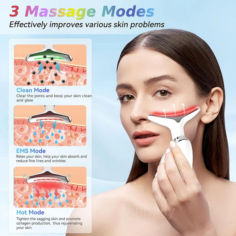 Neck & Face Light Therapy Beauty Device