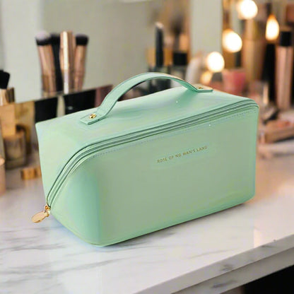 Premium Cosmetic Bag With Matching Brush Case