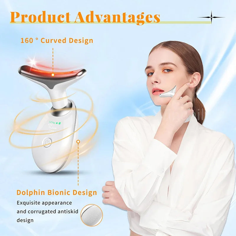 Neck & Face Light Therapy Beauty Device