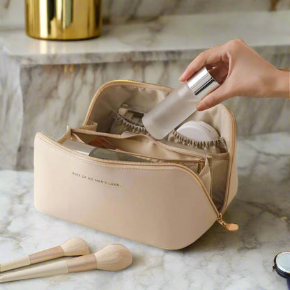 Premium Cosmetic Bag With Matching Brush Case