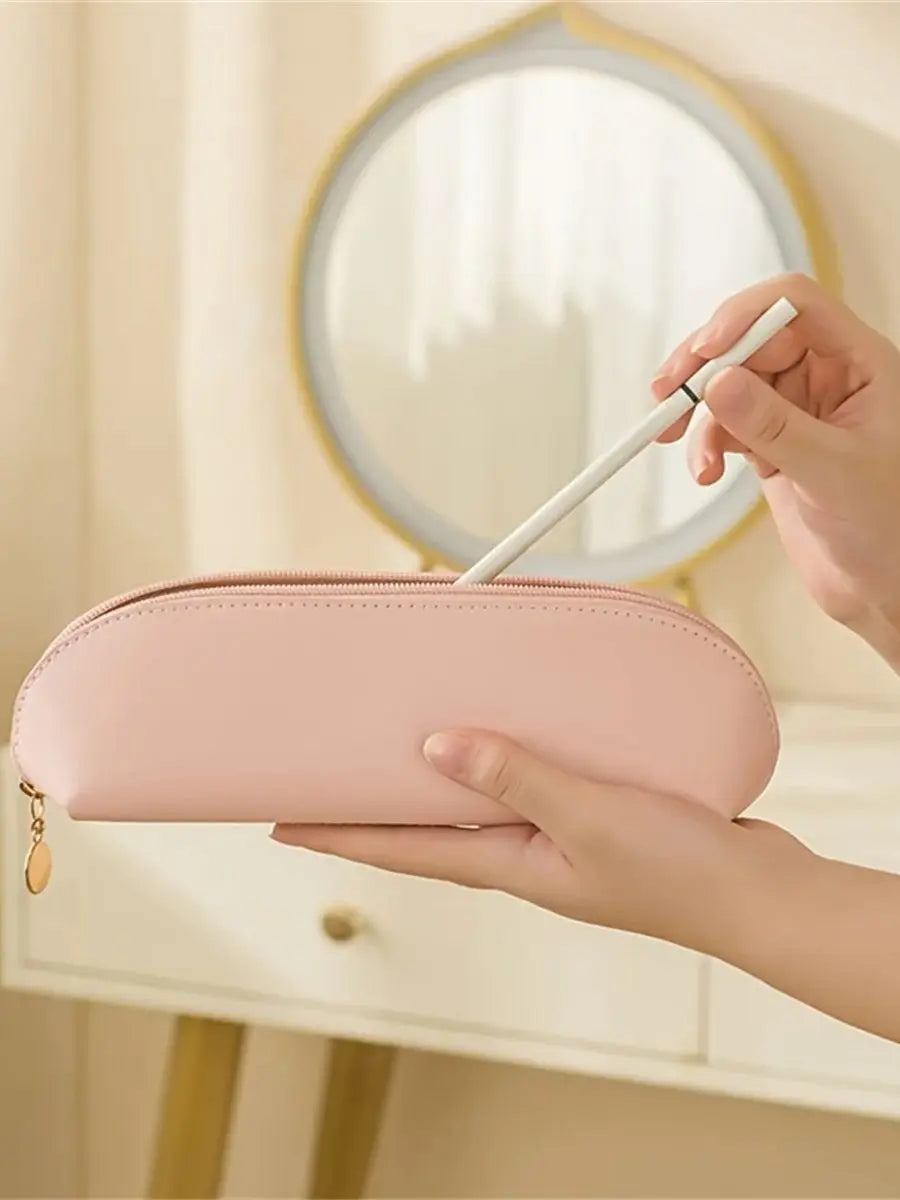 Premium Cosmetic Bag With Matching Brush Case