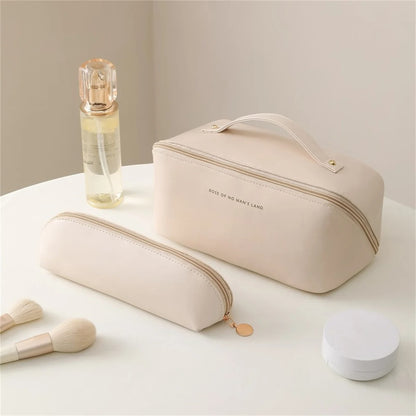 Premium Cosmetic Bag With Matching Brush Case